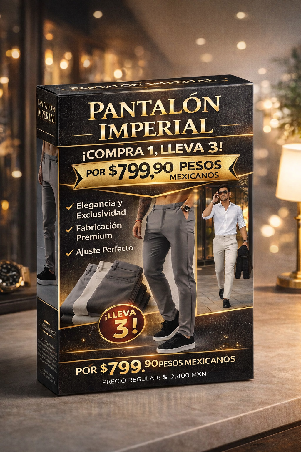 PANTALÓN IMPERIAL - COMPRE 1, LLEVA 3 POR SOLO 799,90 MXN