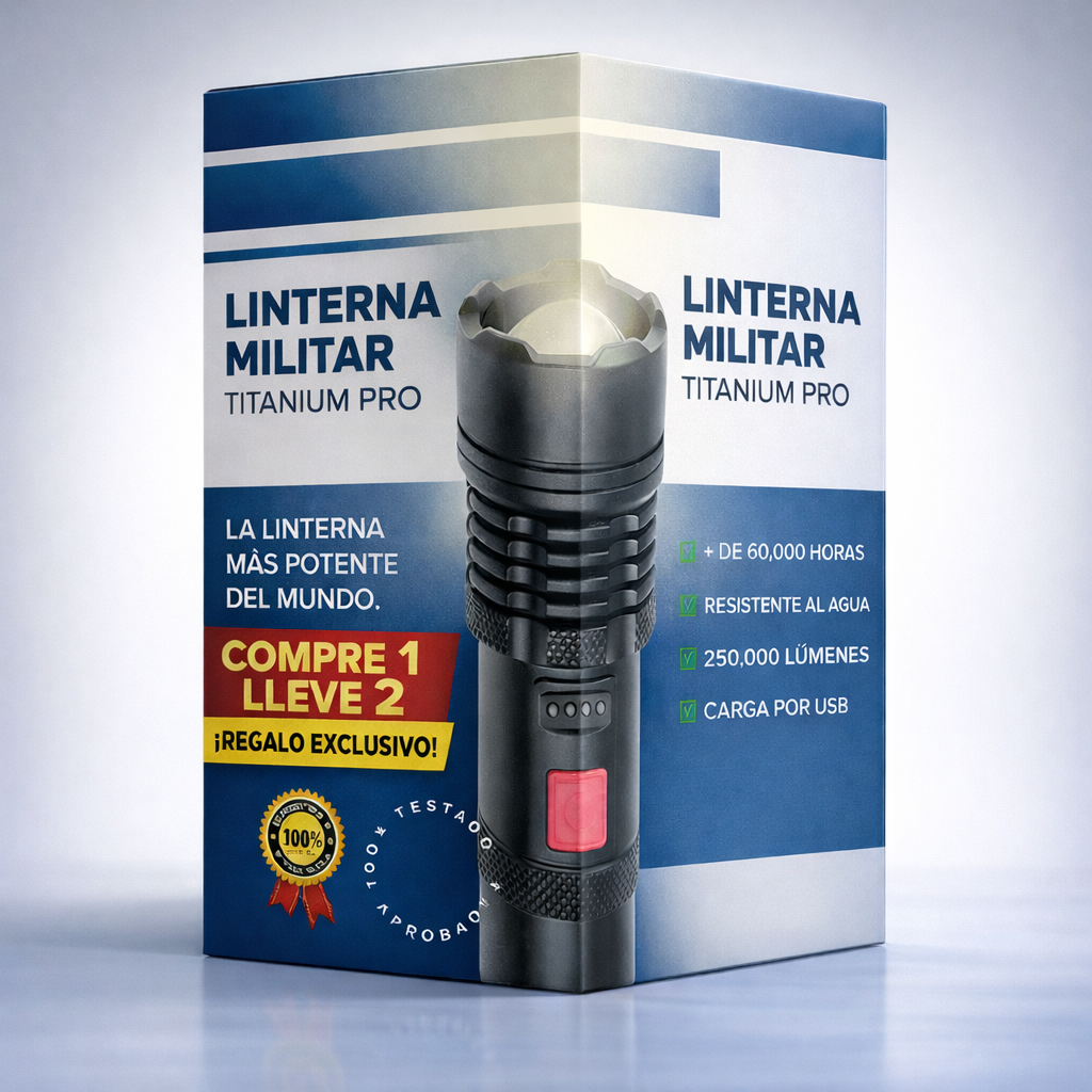KIT - TITANIUM PRO MILITAR 3 EN 1: COMPRA 1 y LLÉVATE 2 + REGALO EXCLUSIVO