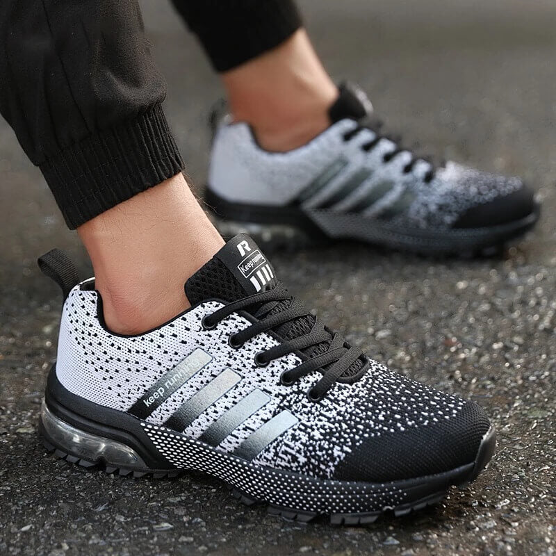 Tênis Esportivo Corrida e Caminhada Masculino Running Preto